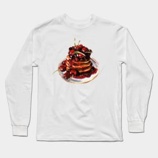 Cherry Pancakes Long Sleeve T-Shirt